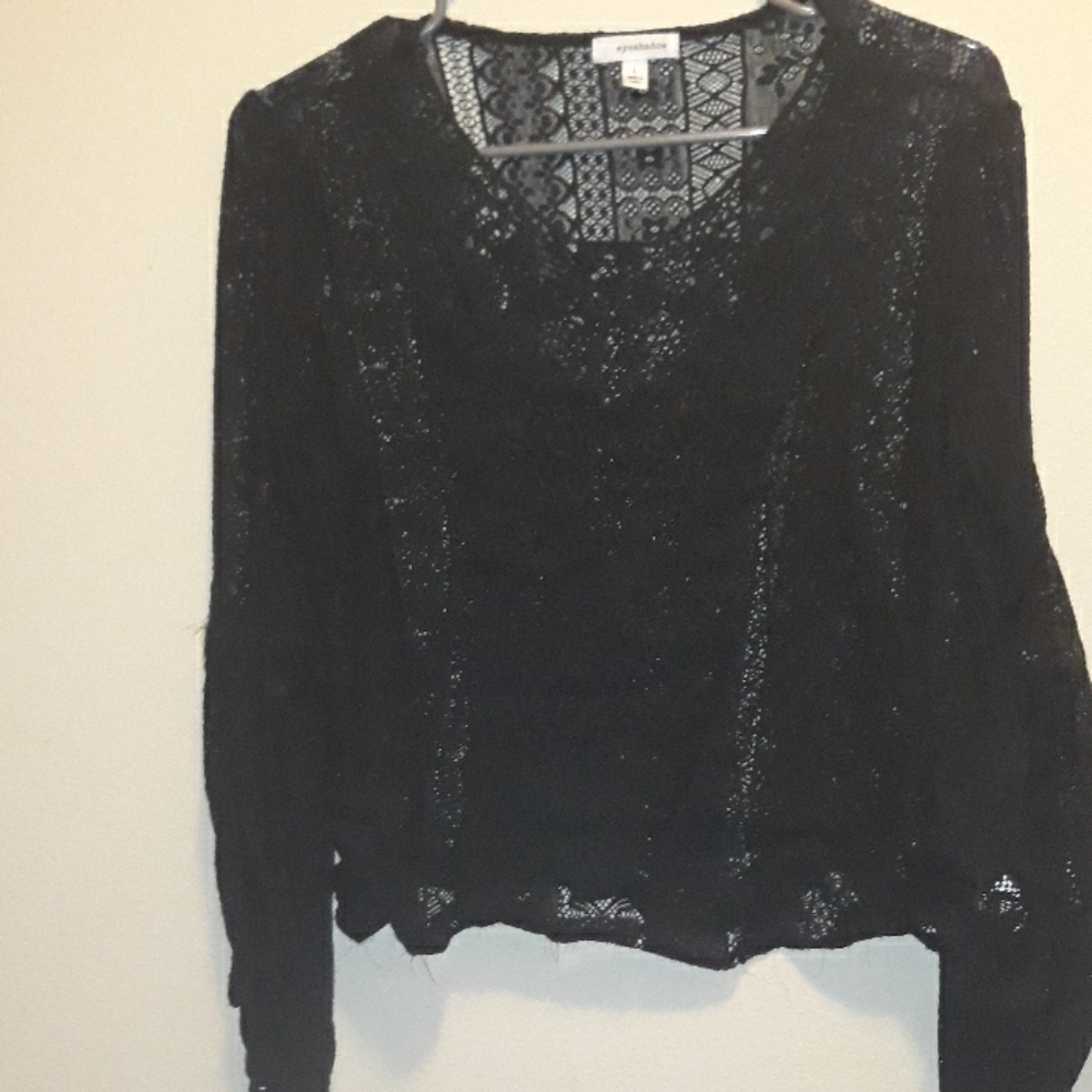 See through woven blouse